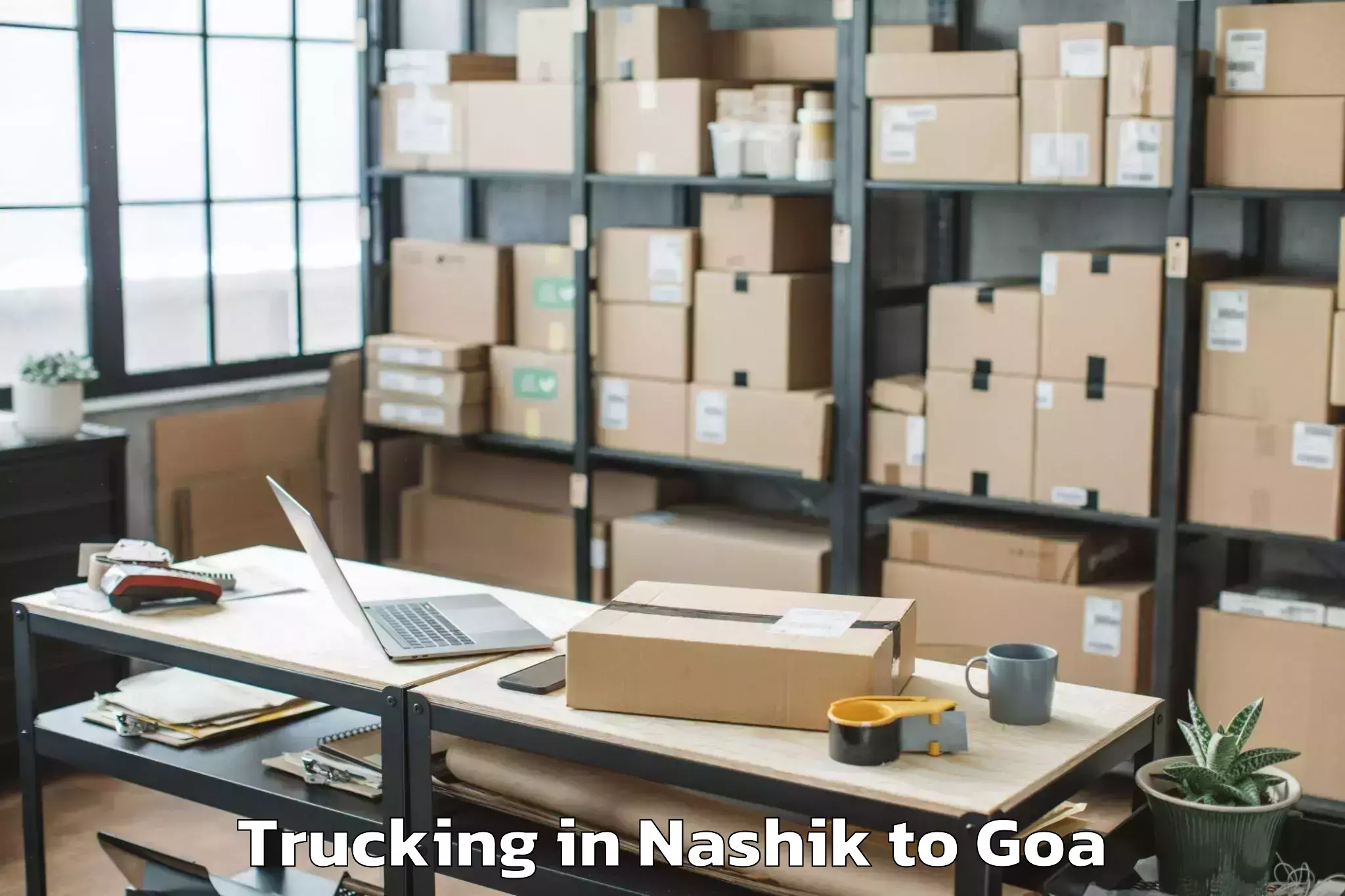 Book Nashik to Chicalim Trucking Online